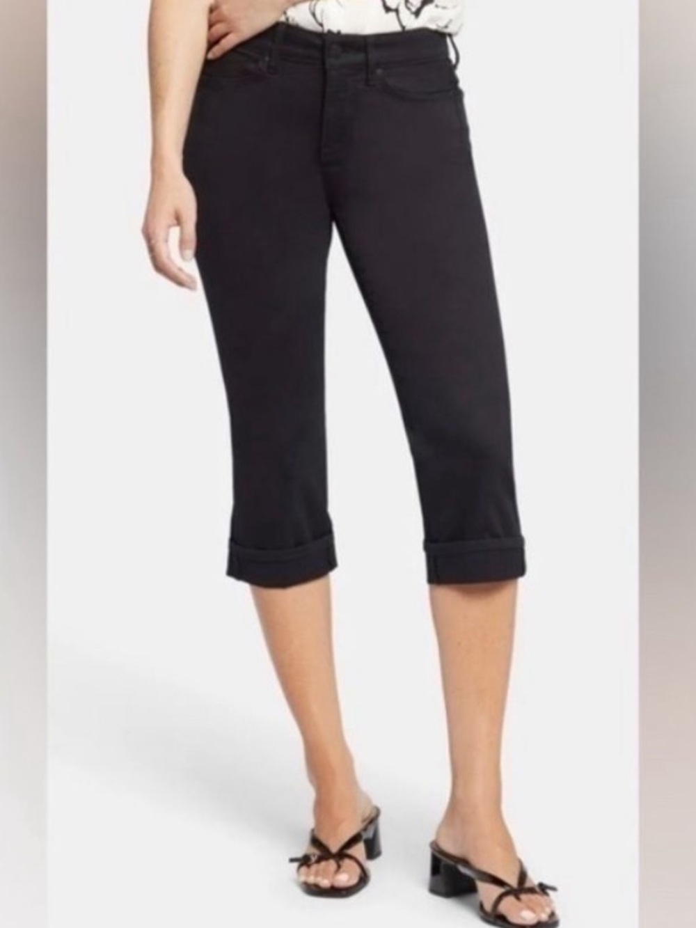 NYDJ Black Cropped Jeans
